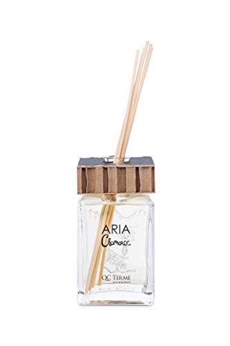 Qc Terme Aria Chamonix 500Ml Art Edition, Profumatore Per Ambiente Con Diffusore A Bastoncini, Fragranza Alla Genziana, Legno Di Cedro, Eucalipto, Noc