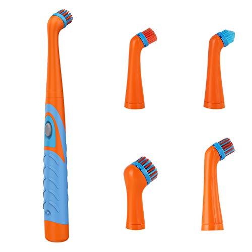 Spazzola Elettrica Per Piastrelle E Bagno, Spazzola Elettrica 4In1 Per La Pulizia, Accessori Da Cucina Adatti Per La Casa, Pavimento Del Bagno, Vasca
