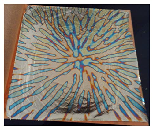 Jinruisi Foglia Di Lamina D'Oro Variegata 50 Fogli Libretto Colorata Imitazione Foglia D'Oro Doratura Artigianato Decorazione Artistica (Fiore Che Sbo