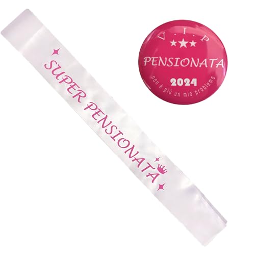 Fascia Pensionata Fasce Pensionato Addobbi Decorazioni Regali Per Festa Di Pensione Donna