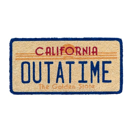 Grupo Erik: Zerbino Back To The Future - Zerbino Ingresso Esterno Back To The Future, Fabbricato Con Base In Pvc Antiscivolo, 30 X 60 Cm, Tappeto Back