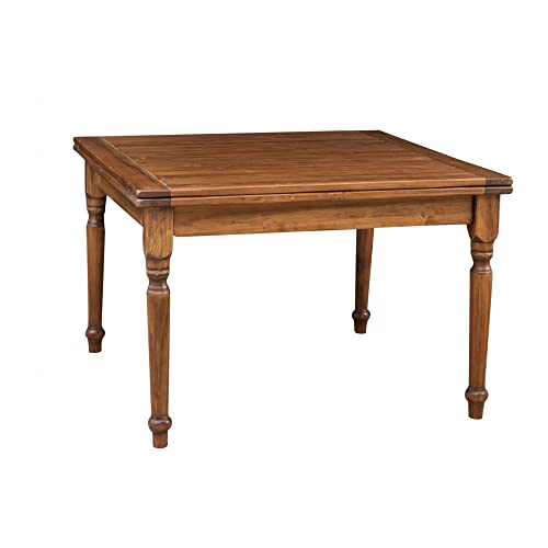Biscottini Tavolo Allungabile 120X120 Cm - Tavolo Cucina Allungabile In Legno Massello - Tavolo Cucina Quadrato