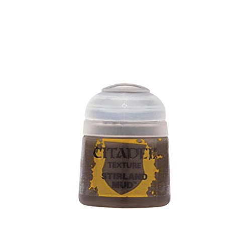 Games Workshop Texture Stirland Mud - Vernice Acrilica In Vasetto, Per Plastica E Metallo, Color Fango (Stirland Mud), 24 Ml