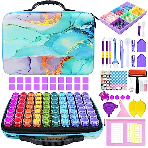 Yutuy Diamond Painting Kit Completo,Diamond Painting Accessori,70 Slots Diamant Painting Accessori,Strumenti Di Pittura Diamante,Per Fai Da Te,Gioiell