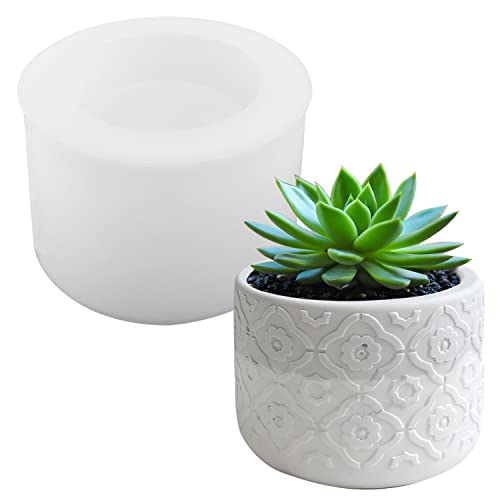 Binyi Stampo In Resina Vaso Di Fiori Stampi Silicone Per Cemento Stampo Pianta Grassa Vasi Di Piante Stampi Per Resina Silicone Bottiglia Per Resina E