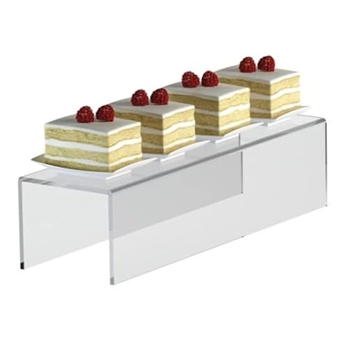 Designplex Alzate/Tavolino Multiuso In Plexiglass Trasparente. Misure Totali: L 40 X P 12 X H 10 Cm