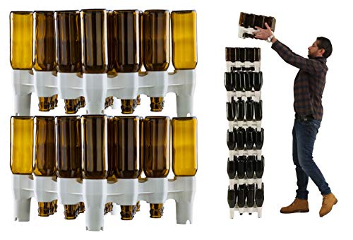 Il Brico Pz.2 Piani Scolabottiglie Modulare Portabottiglie In Abs Scola Lavaggio Bottiglia Vino Birra