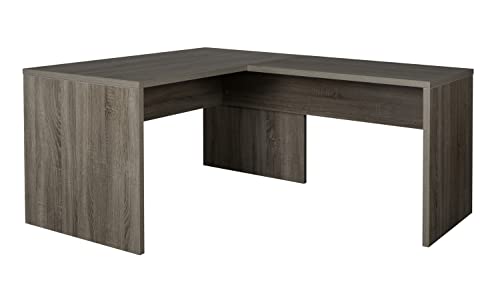 Composad | Scrivania Della Linea Disegno, Scrivania Angolare, Scrivania Pc Ad Angolo, (Lxaxp) 138,20X74,50X160,50 Cm, Colore Rovere Sonoma, Per Studio