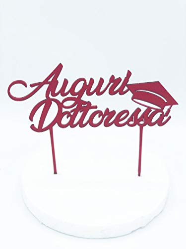 Sefaro Srl Cake Topper Plexi Auguri Dottoressa