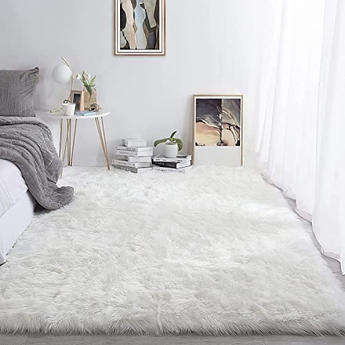 Yihaic Faux Tappetto Di Pelle Di Pecora Tappeto, Pecora Agnello Imitazione Pelliccia Sintetica Decorativa, Adatto Per Tappeto Per Soggiorno, Tappetino