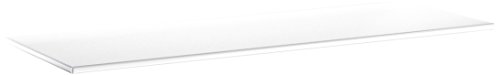 Bolis Italia Ba1B045Hl2T1 - Mensola Vitra In Vetro Temperato Di Sicurezza, 45 X 12 X 0,6 Cm, Bianco