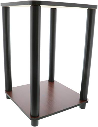 Furinno Tavolino, Ciliegio Scuro/Nero, 1 Paio, 2 Unità