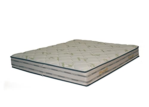 Supval Fodera Memory Bamboo Topper Super Comfort Per Materasso Da 18 O 20 Cm - Sfoderabile Doppia Cerniera - Lavabile (80X190X18)