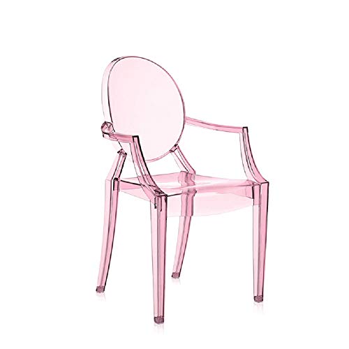 Kartell Lou Lou Ghost, Sedia Per Bambini, Rosa, 37 X 39 X 63 Cm