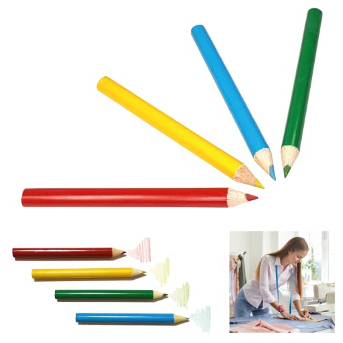 Powersell Srls 4 Pezzi Matita Da Sartoria Per Cucito, Penna Per Marcatura Cancellabile Da Sarto Sarta Disegno, Solubile In Acqua O Col Calore Del Ferr