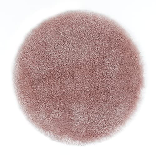 Andiamo Lambskin Pouf, Poliestere, 40 Cm Rund