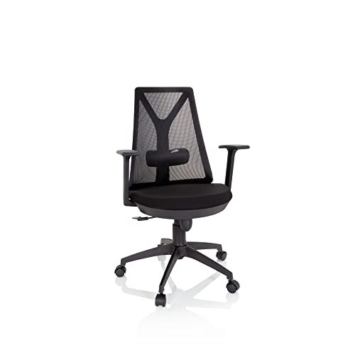 Hjh Office Sedia Home Office Falun Basic Tessuto/Tessuto Di Maglia Nero