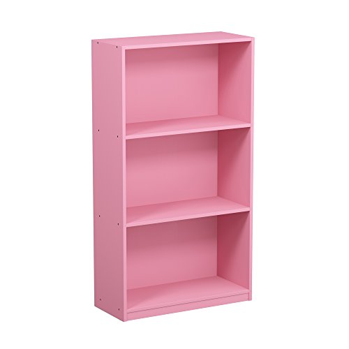 Furinno Basic Librerie, Legno, Rosa, Taglia Unica