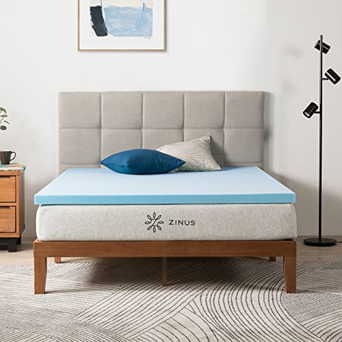 Zinus Topper Opaco In Gel Memory Foam, 5 Cm, 90 X 200 Cm