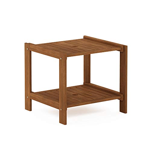 Furinno Tioman Tavolino Da Esterno Mississippi, Naturale, 48 X 52.1 X 45.5 Cm