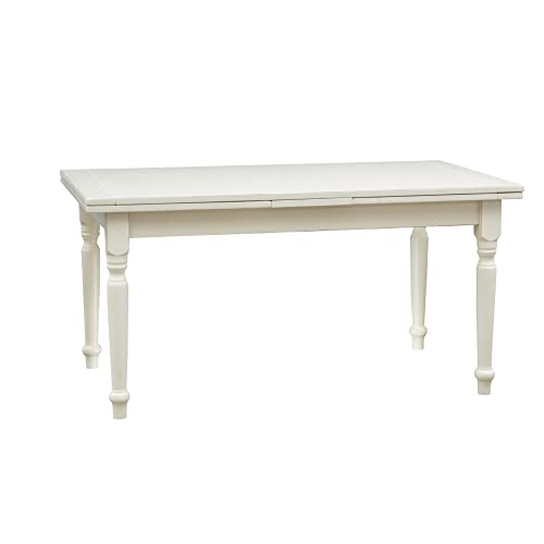 Biscottini Tavolo Allungabile Sala Da Pranzo 160X90 Cm | Tavolo Cucina Allungabile In Legno Massello