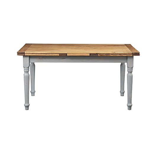 Biscottini Tavolo Allungabile Sala Da Pranzo 160X90 Cm | Tavolo Cucina Allungabile In Legno Massello