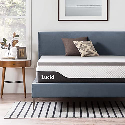 Lucid 5 Cm Topper In Memory Foam Con Gel Rinfrescante E Fibra Di Bambù, Topper Matrimoniale 160X190 Cm