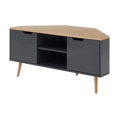 Baïta Mobile Tv, Legno Ingegnerizzato, Rovere E Grigio Antracite, L115Cm
