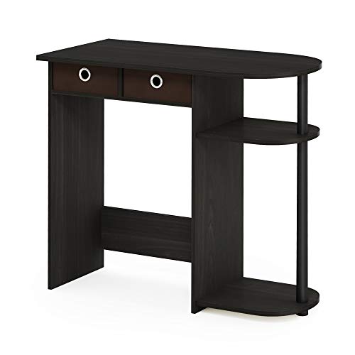 Furinno Go Green Scrivanie Per Computer, Legno Di Faggio, Espresso/Nero/Marrone, Taglia Unica