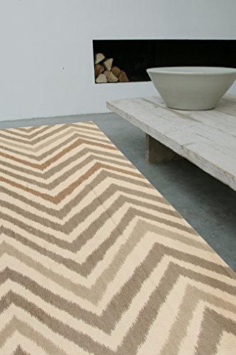 Viva Ikat Tappeto, Cotone, Beige, 140 X 200 Cm