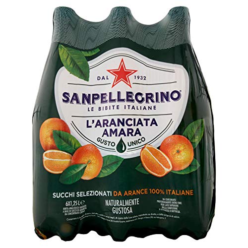 Sanpellegrino Bibite Gassate, L'Aranciata Amara 1,25L X 6