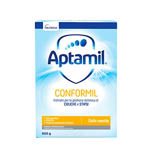 Aptamil Conformil - Latte A Fini Medici Speciali In Polvere Indicato Per La Gestione Dietetica Di Coliche Dei Neonati - Confezione Da 600 Grammi (2 Bu