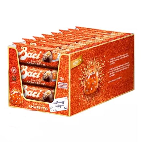 Baci Perugina Cioccolatini Fondente Luisa Gusto Amaretto 21 Tubi Da 37,5 Grammi