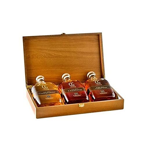 Distilleria Marzadro Collezione Grappa Giare 3 Bottiglie Da 20 Cl In Confezione Regalo
