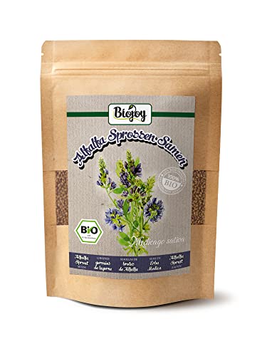 Biojoy Bio-Semi Di Erba Medica (500 Gr), Interi E Crudi (Alfalfa)