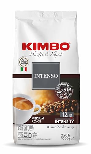 Kimbo Aroma Intenso - Coffee Beans 1Kg (1 Kg, Whole Bean)