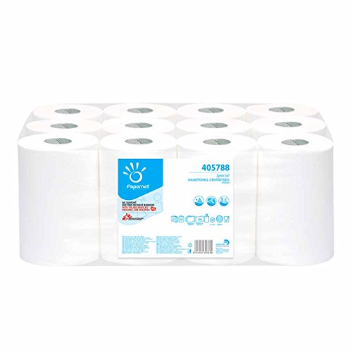 Papernet Asciugamano In Rotolo Centrefeed- 2 Veli - 12Pz - 189 Strappi