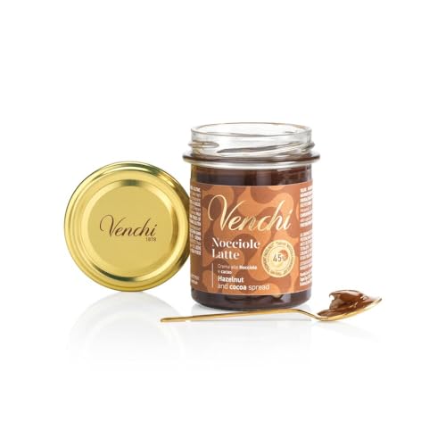 Crema Spalmabile Venchi Nocciole Latte Cioccolato Al Latte Vasetto Da 200 G