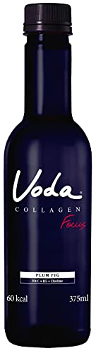 Voda Collagen, Acqua Funzionale Voda Focus Al Gusto Fico E Prugna - 12 Bottiglie Da 375 Ml (Tot 4,5Lt)