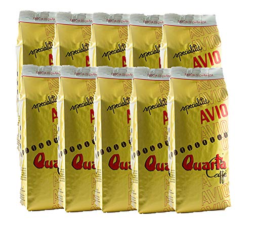 Quarta Caffè Avio Oro Macinato Miscela Selezionata Di Varietà Arabica 250Gr - 10 Confezioni Fine Blend Of Coffee Processed In Salento, Apulia, Italy F