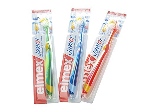 Elmex – Junior Toothbrush (6-12 Years) (Red) By