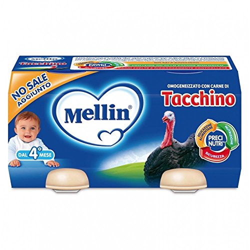 Mellin Omogeneizzato Di Tacchino 2 Vasetti Da 120G