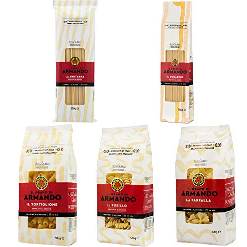 Mix Pasta Armando Bucatino Chitarra Farfalla Fusillo Tortiglione Regalo Box
