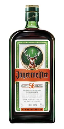 Jägermeister 150Cl - Liquore A Base Di 56 Botaniche, Invecchiato In Botte. Da Servire Ghiacciato. 35% Vol.