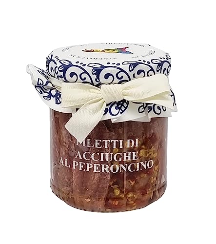 Sicilia Bedda - Filetti Di Acciughe Al Peperoncino In Olio D' Oliva Gr. 200