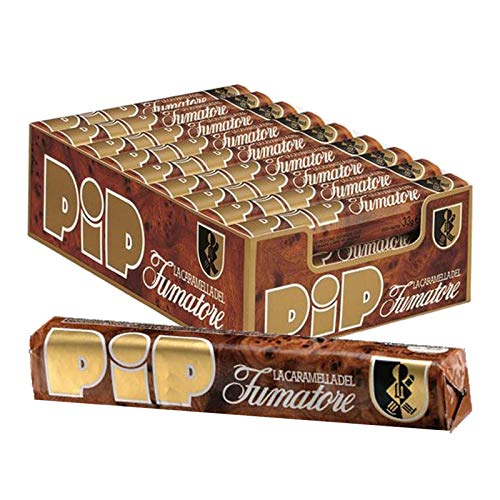 12 Sticks Caramelle Pip Le Caramelle Del Fumatore 33Gr Liquirizia Sigaretta Fumo