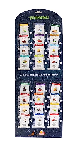 Regina Di Fiori Tè E Tisane - Calendario Dell'Avvento - Te Assortiti - 24 Filtri
