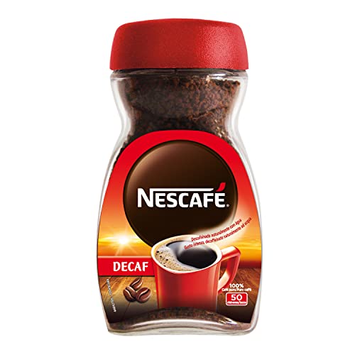 Nescafé Decaf Caffè Solubile Decaffeinato, 1 Barattolo Da 100G