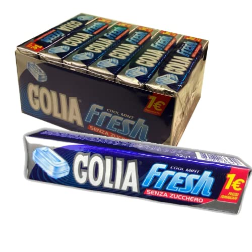 Caramelle Stick Golia Fresh Senza Zucchero Cool Mint Pacchetto Da 32G (6 Stick)