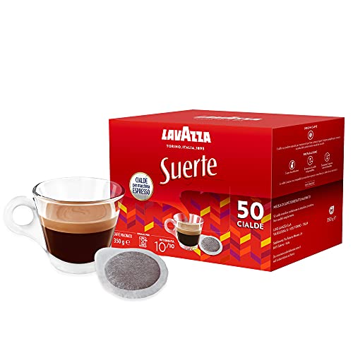 Lavazza Suerte - Caffè Macinato Espresso In Cialde In Carta, 1 Confezione Da 50 Cialde